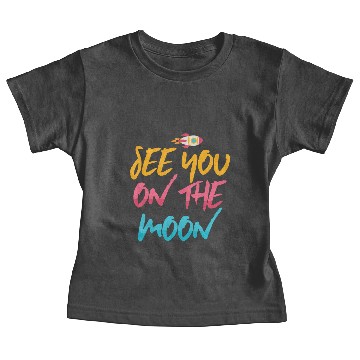 Discover Rockets Science Astronomy Moon Funny Gift Baby Tees