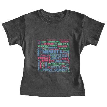 Discover Pinellas Misfits Word Cloud Baby Tees