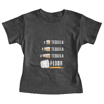 Discover Tequila Shots Floor Funny Party Drinking Baby Tees