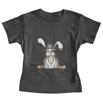 Discover Pirate bunny easter rabbit gift easter egg kid Baby Tees