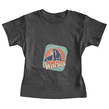 Discover Walrus Vintage design and Retro Gift Baby Tees