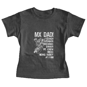 Discover MX dad coach sponsor mechanic driver pit crew medi Baby Tees