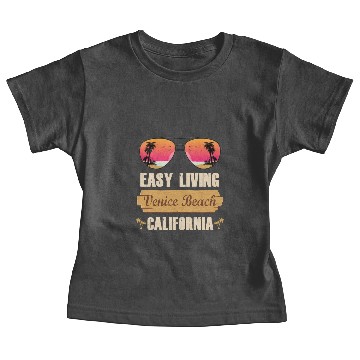 Discover Easy Living Venice Beach California Baby Tees