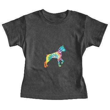 Discover Rainbow Dog Great Dane Hippie Baby Tees