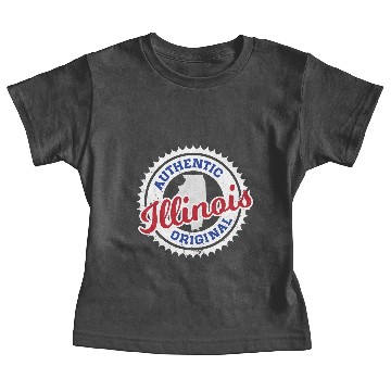 Discover ILLINOIS - AUTHENTIC ORIGINAL - CUBS COLORS Baby Tees