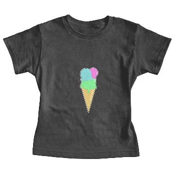Discover Waffle ice cream three scoops gift idea summer Baby Tees