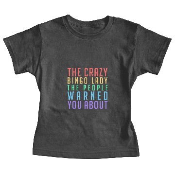 Discover Bingo Game Funny Crazy Bingo Lady Gift Idea Baby Tees