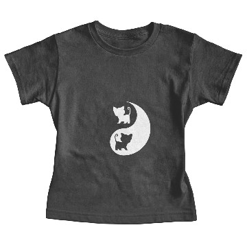 Discover Cat Ying Yang Baby Tees
