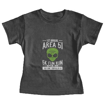 Discover Area 51 Alien Fun run Baby Tees