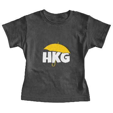 Discover Support HKG Hong Kong Yellow Umbrella Movement Baby Tees