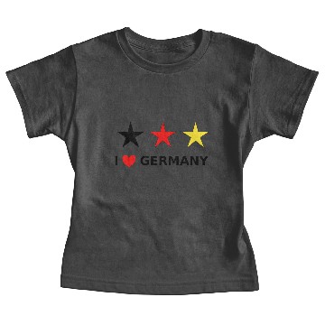 Discover I love Germany Black Red Gold Baby Tees