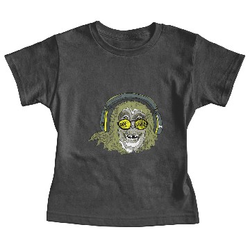 Discover Hey Haters chimpanzee headphones Baby Tees