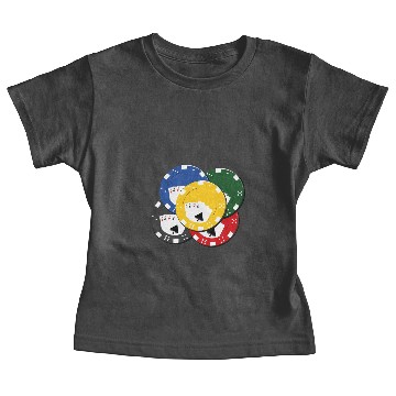 Discover Poker Chips Casino Gift Baby Tees