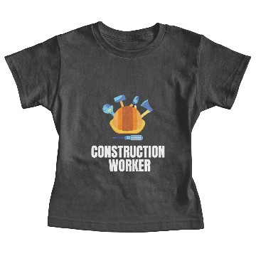 Discover CONSTRUCTION: Construction Worker Baby Tees