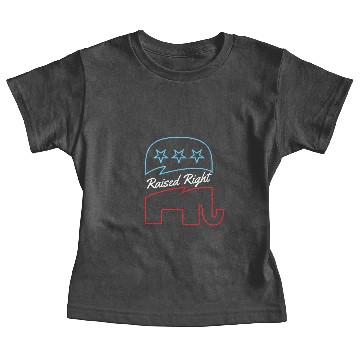 Discover Raised Right Pro American Design Baby Tees