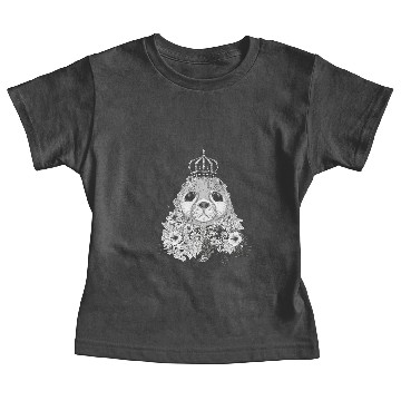 Discover small seal with a floral crown Baby Tees