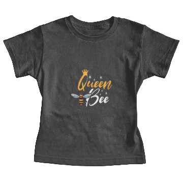 Discover Queen Bee with Crown Baby Tees