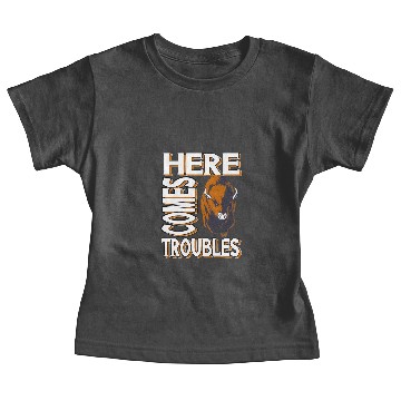 Discover Here Comes Trouble Bison Buffalo Wild Rebel Baby Tees