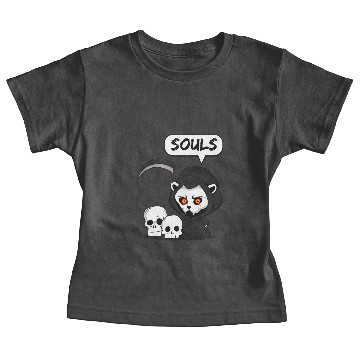 Discover Cat Souls evil dead funny Baby Tees