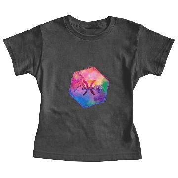 Discover Pisces Watercolor Symbol Baby Tees