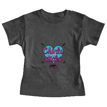 Discover Ice Hockey Chicks With Sticks Baby Tees