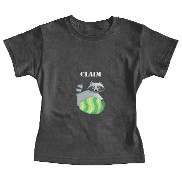 Discover Claim racoon easter egg Baby Tees