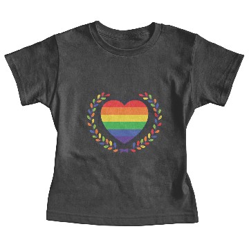 Discover rainbow heart Baby Tees
