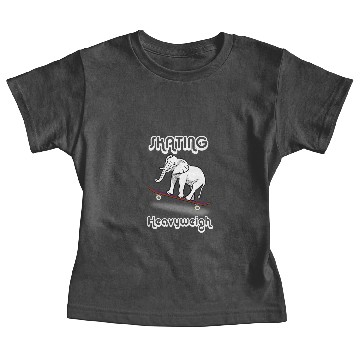 Discover skating heavyweight - elephant Baby Tees
