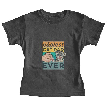 Discover Coolest Cat Dad Baby Tees