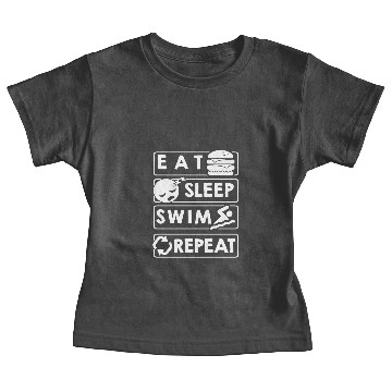 Discover Eat Sleep Swim Repeat Baby Tees