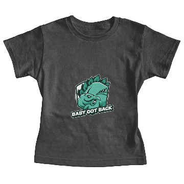 Discover Baby Got Back Stegosaurus Dinosaur Funny Design Baby Tees