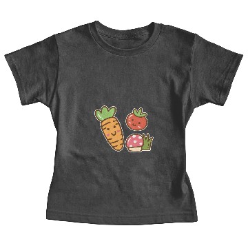 Discover Cartoon Veggies Vegetable Baby Tees