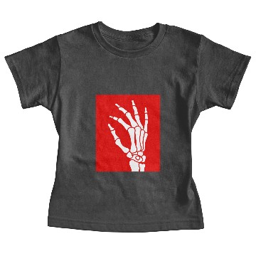 Discover skeleton hand Baby Tees