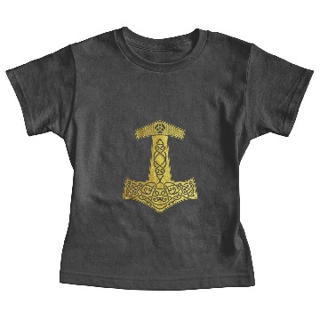 Discover Golden Thor Hammer Nordic design present Baby Tees