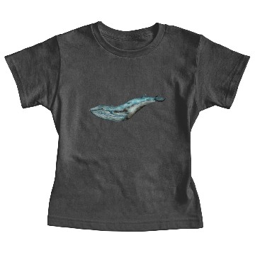 Discover Watercolor hand painted whale Baby Tees