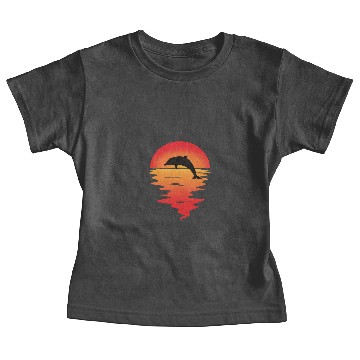Discover Romantic sunset with dolphin Baby Tees