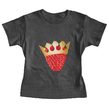 Discover juicy red raspberry with golden crown Baby Tees