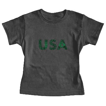 Discover USA Green Batik Baby Tees