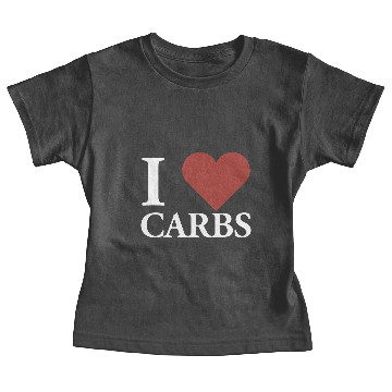 Discover I Love Carbs Baby Tees