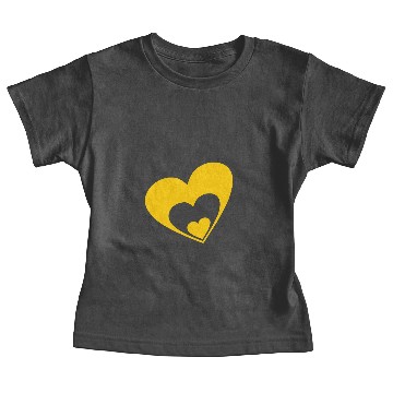 Discover Yellow Heart Valentine's day Gift Baby Tees