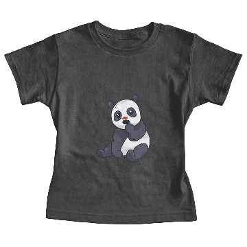 Discover Cute Panda Muzzle Spot Sitting, Animal Print Baby Tees