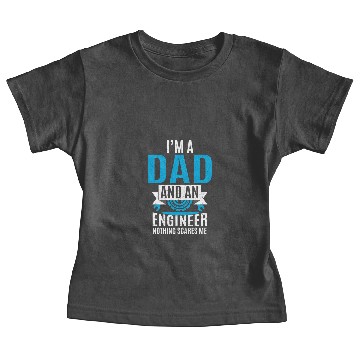 Discover Engineer Dad Father's Day Daddy to be Baby Tees