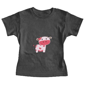 Discover Cute Strawberry Cow Baby Tees
