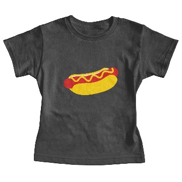 Discover Hot dog Baby Tees Design Vector