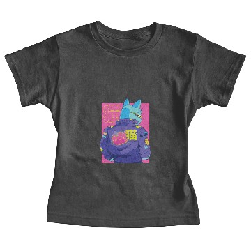 Discover Cyberpunk Cybercat Baby Tees