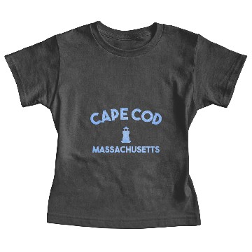 Discover Cape Cod Massachusetts Blue Lighthouse Baby Tees