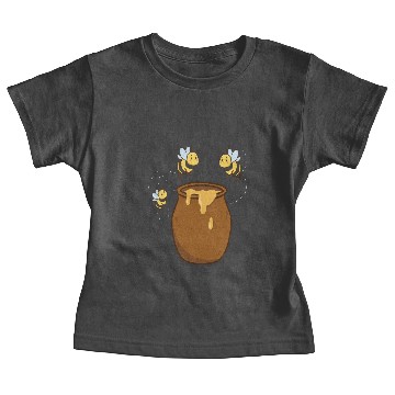 Discover bee bumblebee honey pot children design Baby Tees