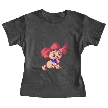 Discover Meowdy Cat Lover Wearing A Hat Baby Tees
