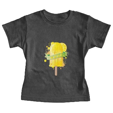Discover Lemon yellow delicious ice cream in graffiti style Baby Tees