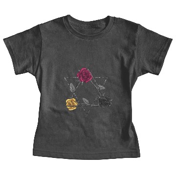 Discover Roses pentagram witchcraft roses Baby Tees
